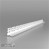 LIKOV Lišta PVC klenbová s hranou a flexibilními rameny G-KLHF PVC 24/24mm, délka 2,5m